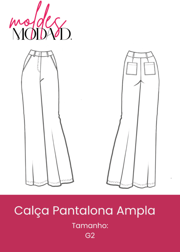 Calça Pantalona Ampla (G2)