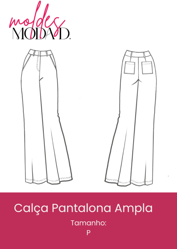 Calça Pantalona Ampla (P)