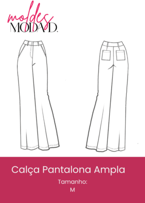 Calça Pantalona Ampla (M)