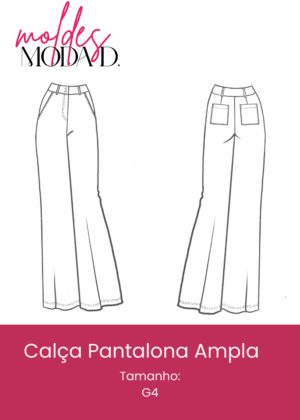 Calça Pantalona Ampla (G4)