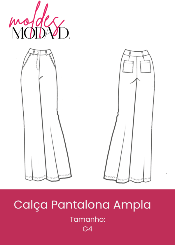 Calça Pantalona Ampla (G4)
