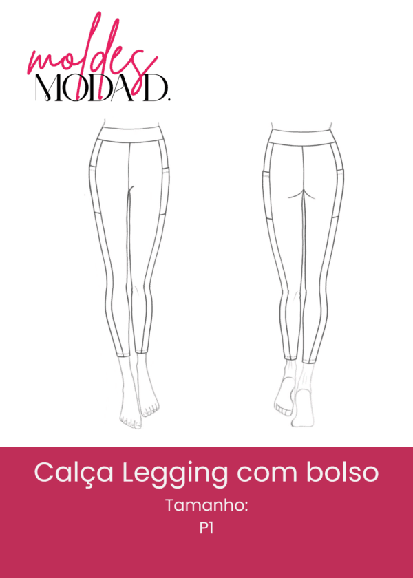 Calça Legging com bolso (P1)