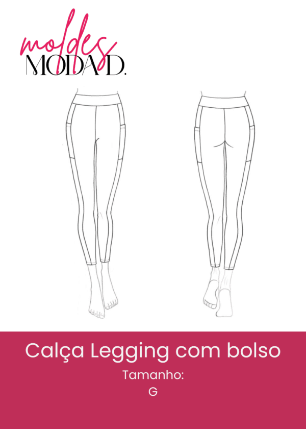 Calça Legging com Bolso (G)