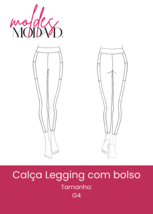 Calça Legging com Bolso (G4)